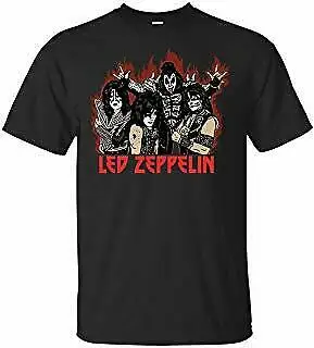 Led-Zeppelin футболка «поцелуй» для любителей рок, новая футболка с перепечаткой, S-234XL, M1949