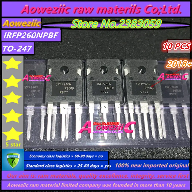 

Aoweziic 2018 + 100 новый импортный оригинальный IRFP260NPBF IRFP260N TO-247 полевой N канальный МОП-транзистор 200 в 50 А 40 мл-