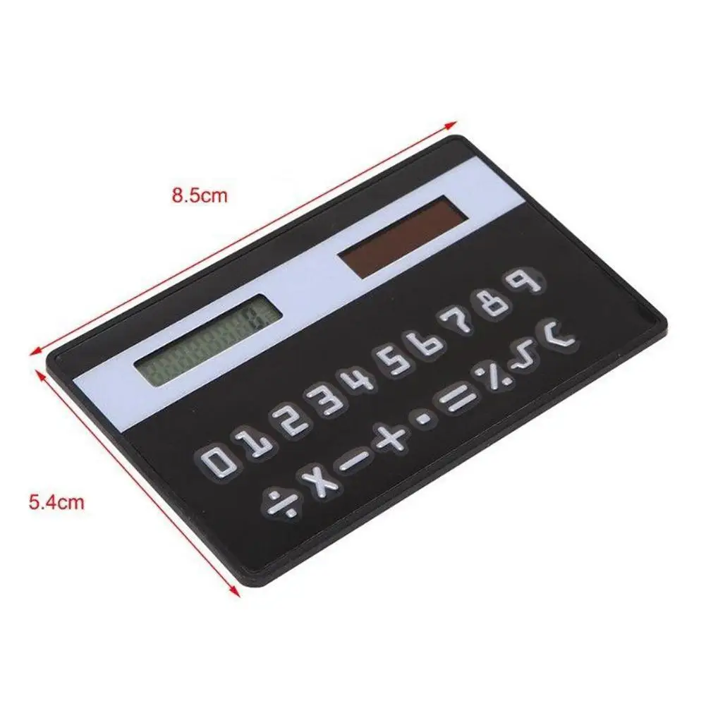 Цифровой Ультратонкий карманный калькулятор с 8 цифрами размер кредитной карты