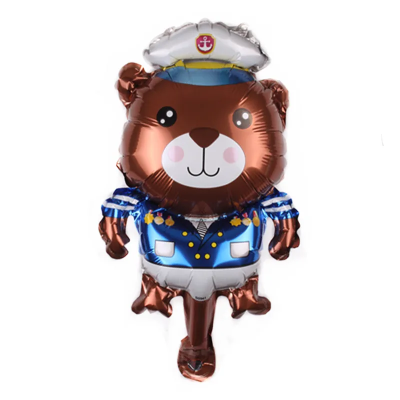 Воздушные шары из фольги в виде пиратской лодки для морского транспорта 10 шт.