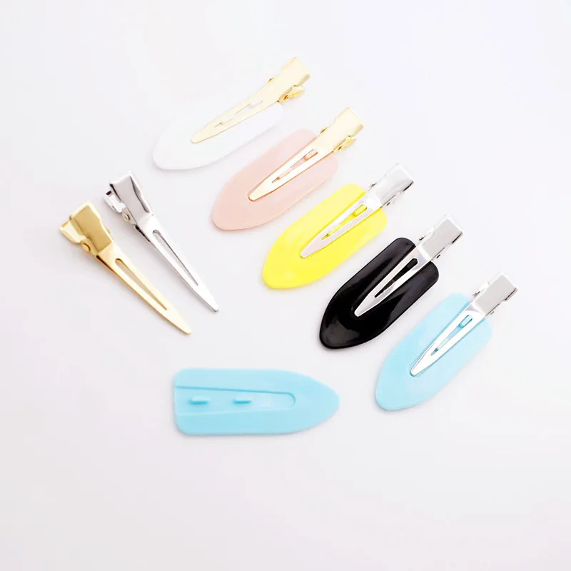 Бесшовные заколки для волос без изгиба следов зажимы складок макияжа укладки