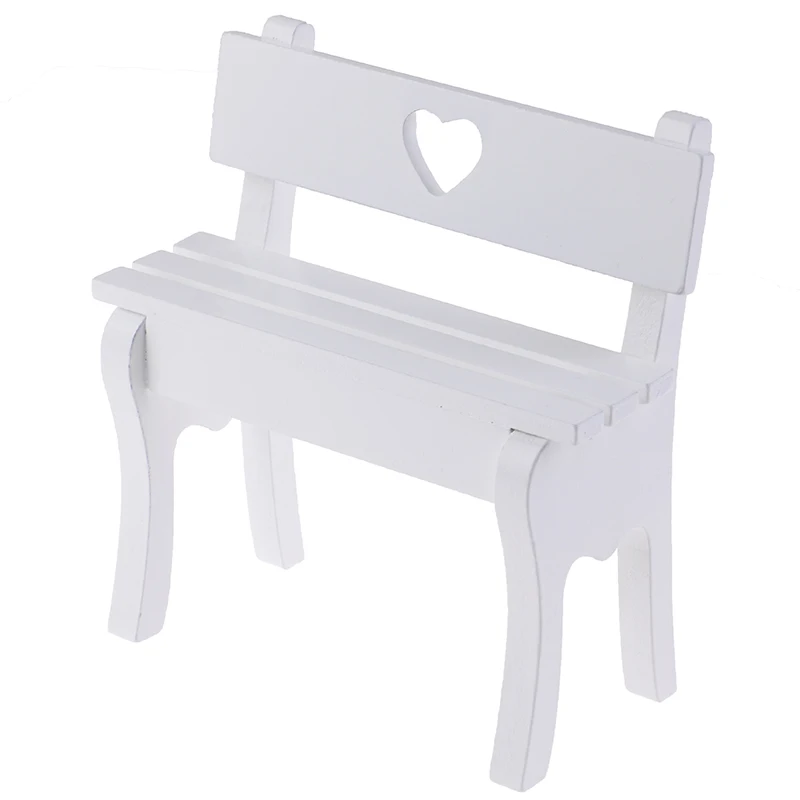 Mini Fairy Dollhouse Wooden Garden Chair Bench Model Wedding Doll House Decor Kids Gift Miniatures Accessories | Игрушки и хобби