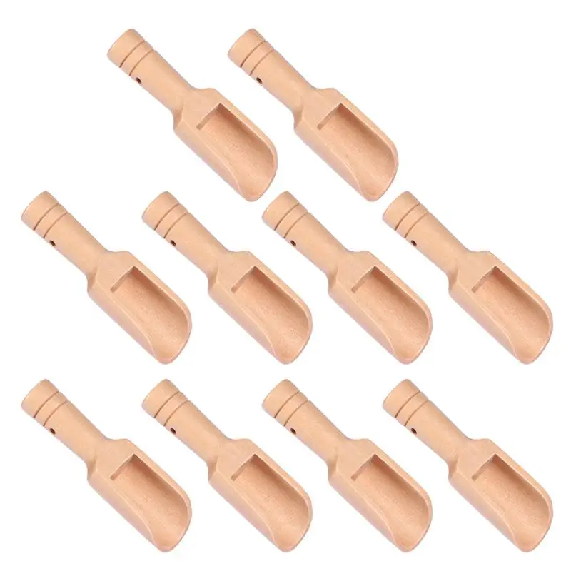 Деревянная круглая ручка Совок по дереву чайная ложка молочный порошок совки