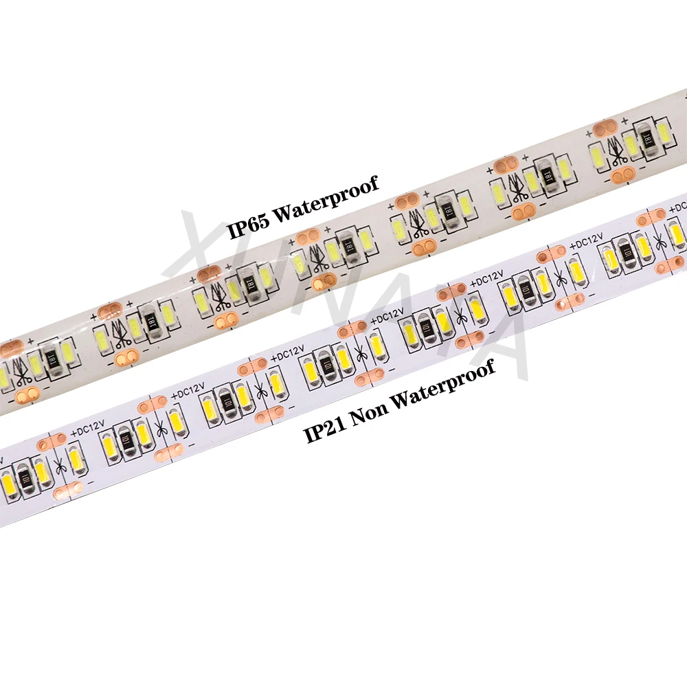 5 м DC12V SMD светодиодные полосы 3014 204 светодиодный s/M гибкая Водонепроницаемая светодиодная лента с разъемом постоянного тока EU/US/UK/AU разъем питания
