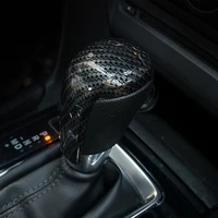 for mazda 6 atenza 2015 2016 2017 2018 abs carbon fibre car gear shift lever knob handle cover car styling accessories