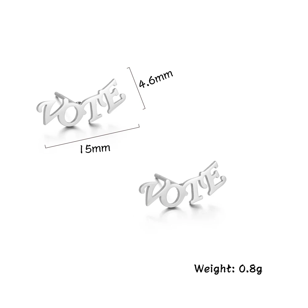 

Fashion Stainless Steel Personalized Customize Name Stud Earrings 2020 Jewelry For Women Girls Gold color Letter Earring