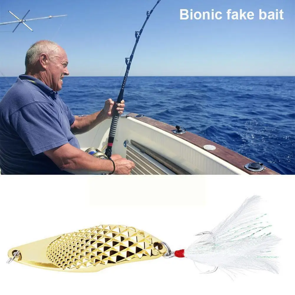 

7/10/15g Long-range Bionic Fake Bait Artificial Bass Sequin Accessories Metal Hard Paillette Lures Fishing A4o6
