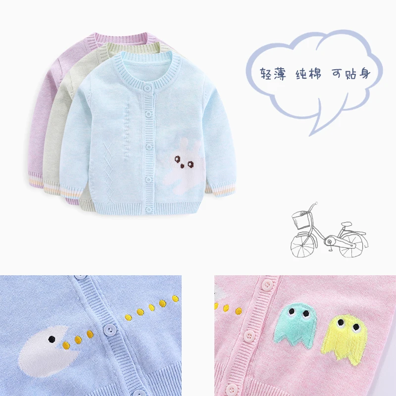 Детский хлопковый осенне-зимний свитер |