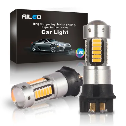 Лампы AILEO PW24W PWY24W для указателей поворота, 6000 К, 3000 лм, 2 шт.
