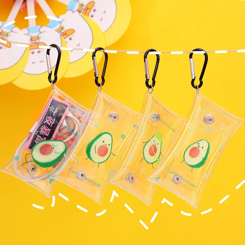 Мультяшные кошельки для ключей мини кошелек из ПВХ монет модный прозрачный