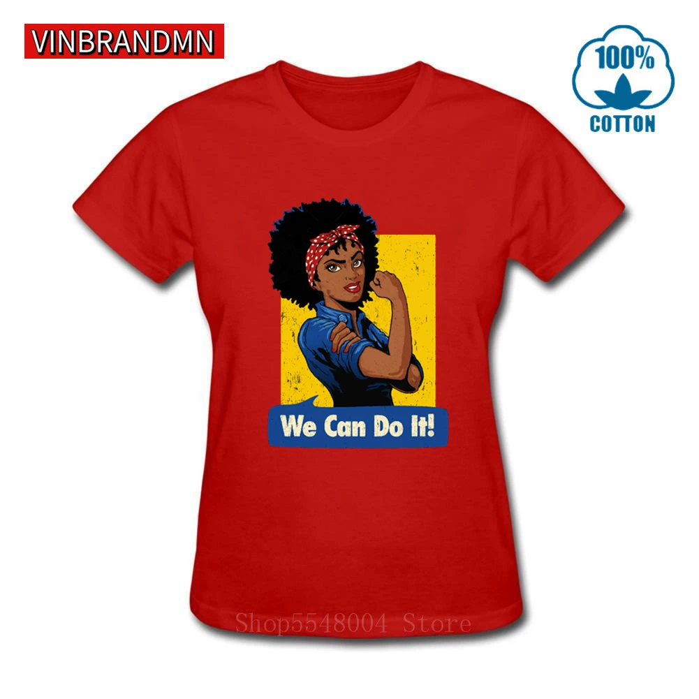 Винтажная Футболка Wonder женские футболки с надписью We Can Do It черная футболка