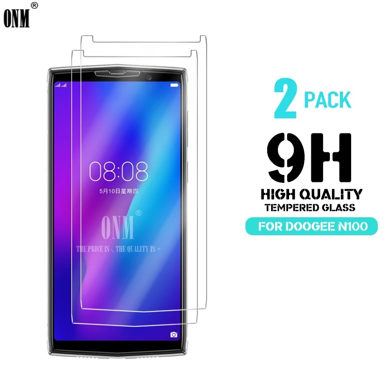 2 шт закаленное стекло Для DOOGEE N100 протектор экрана Премиум Закаленное на защитная