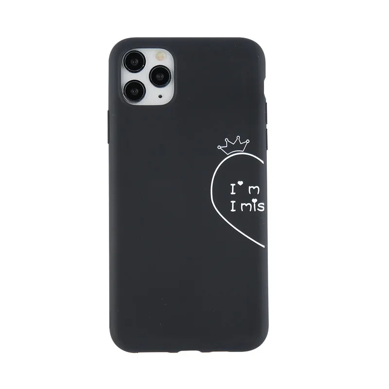 USLION чехол для телефона с буквенным принтом для iPhone X XS XR 11 Pro Max, чехол с сердечком, Мягкий ТПУ силиконовый чехол s для iPhone 8 7 6 6s Plus - Цвет: AC9846
