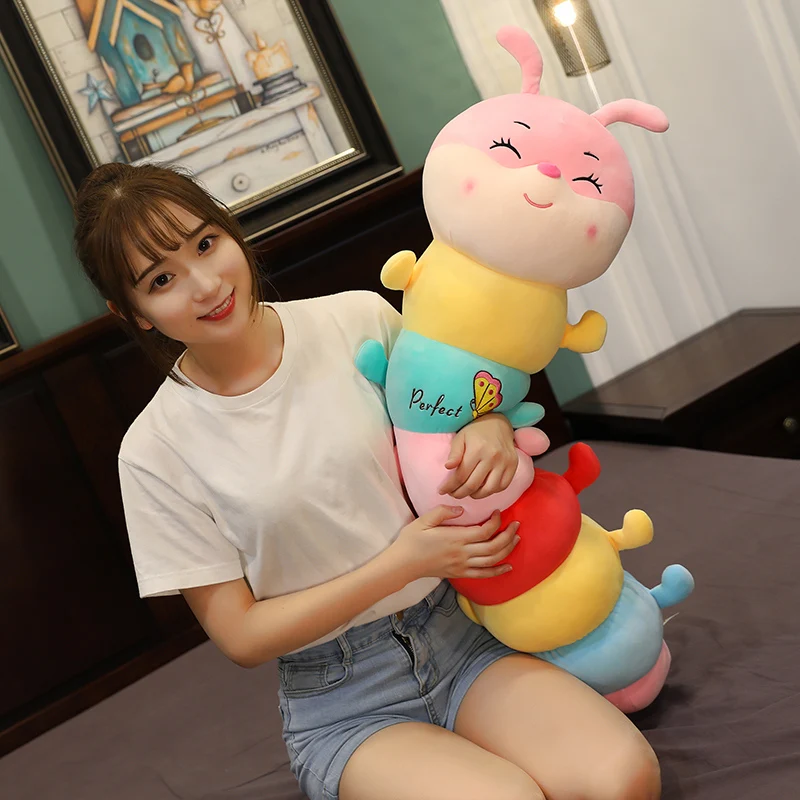 1 шт. 60/75/90 см милая кукла спящий длинная подушка красочными бабочками и бантиками