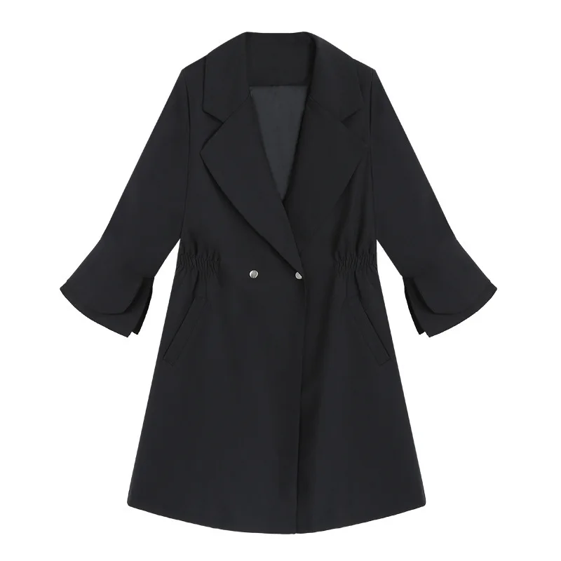 Фото Casaco Feminino черное пальто для женщин размера плюс 4XL 5XL ветровка тонкий Минни Маус Casaco Feminino черное пальто для женщин размера плюс 4XL 5XL ветровка тонкий Минни Маус