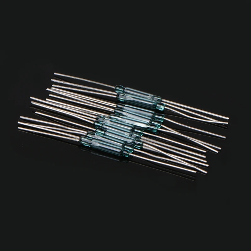 

10 Pcs 2.5X14mm 4W 3 Pin Glass Reed Relay Magnetic Switches N/O N/C SPDT