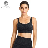 crz yoga high impact convertible racerback stappy sports bra for women padded wirefree workout bra tops