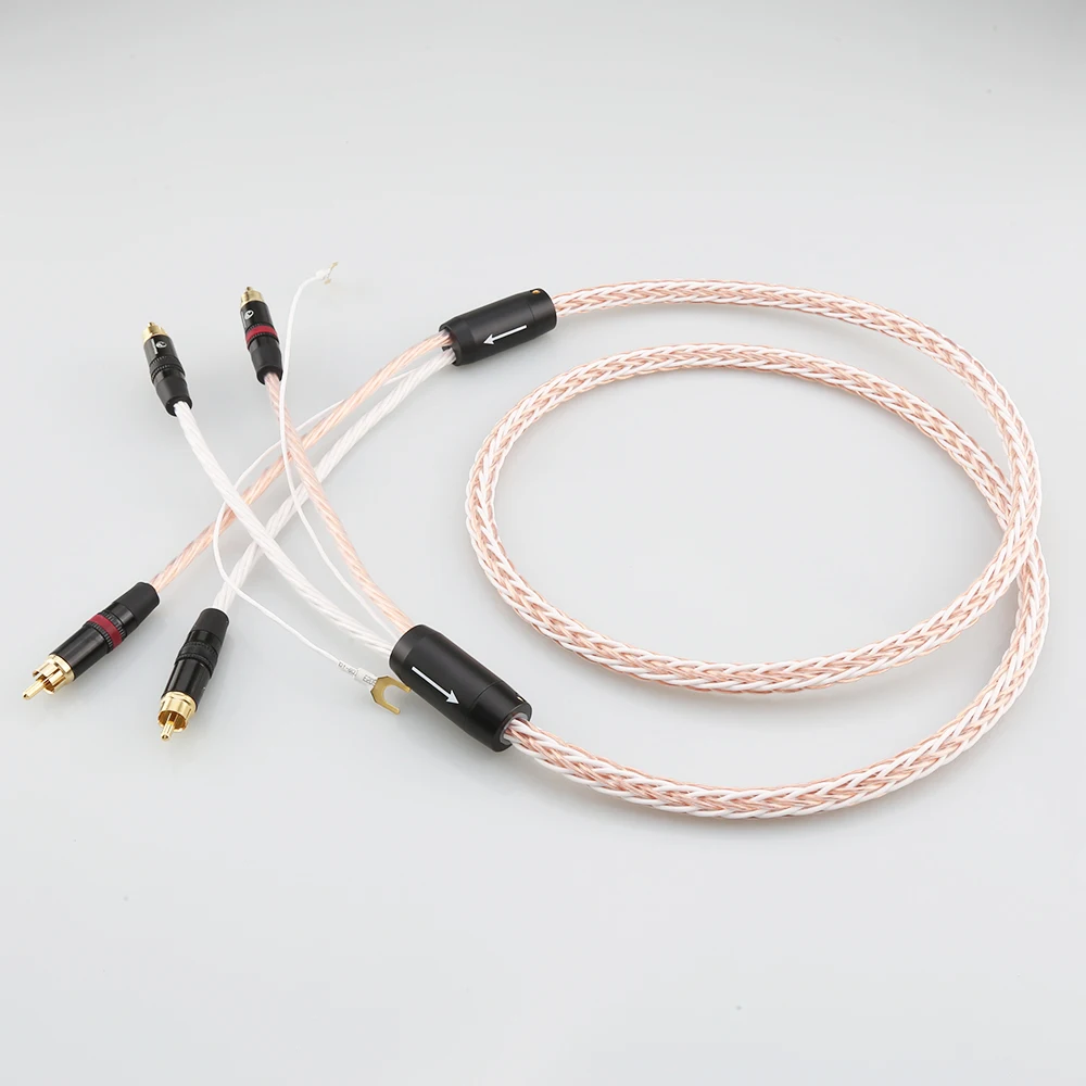 8TC 7N OCC телефонный кабель однокристальный медный 2RCA до заземляющий U-образный
