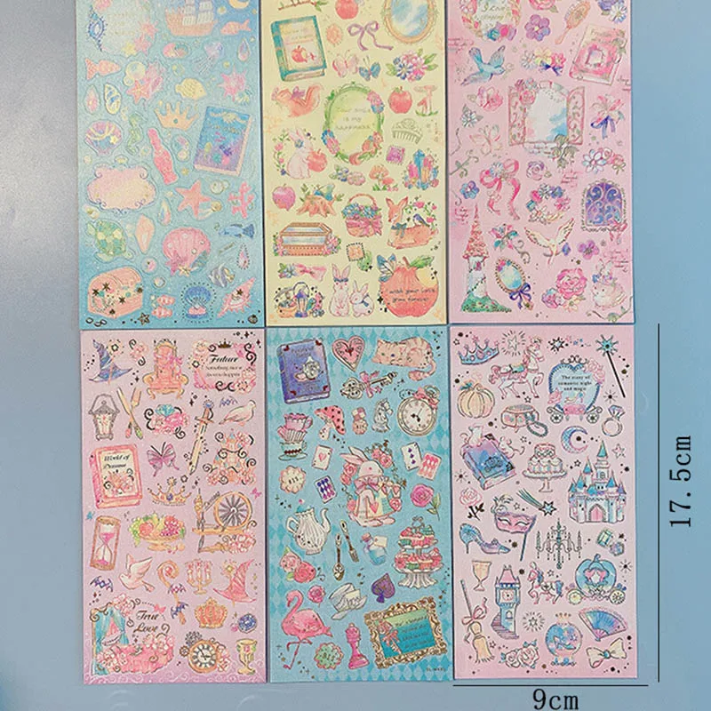 1 шт. милые наклейки с бронзированием Kawaii животные канцелярские Bullet Journal для Diy