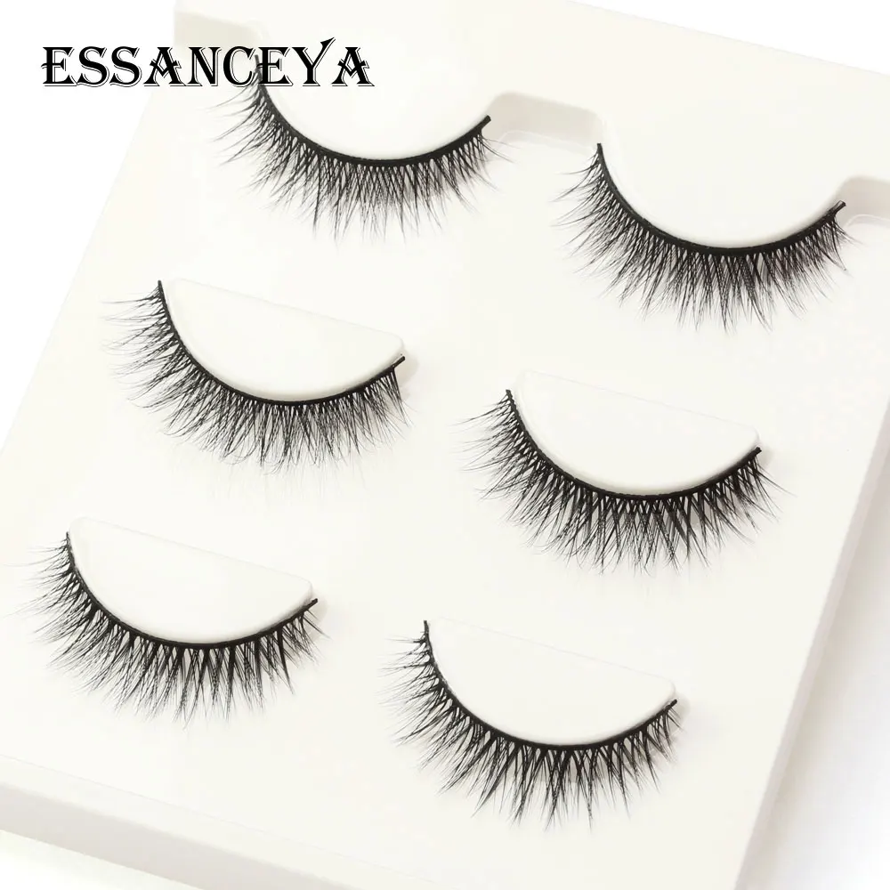ESSANCEYA 3 пары натуральные накладные ресницы наращивание ресниц Инструмент Maquillage Cilios ресницы искусственные Cilios сексуальные лахсы