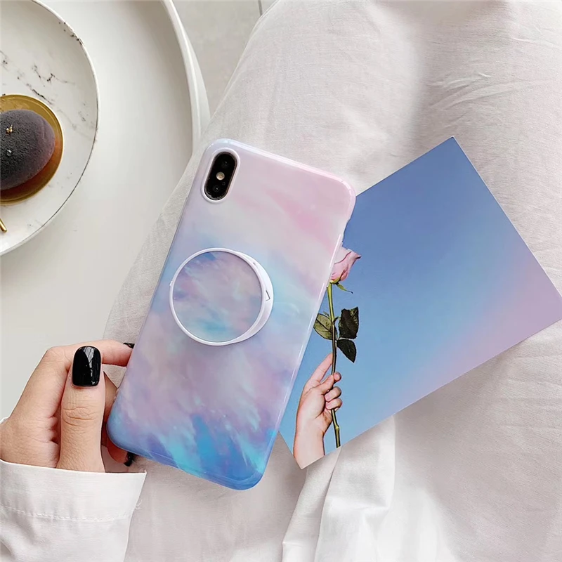 Милый розовый чехол для телефона с динозавром для iphone 11pro max 7 8 Plus, мягкий чехол IMD Для iphone X, задняя крышка, чехол с кольцом