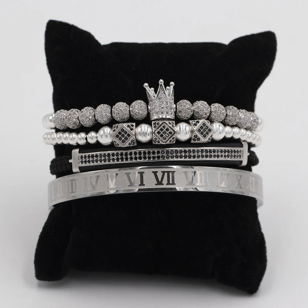 Модный роскошный браслет в римском стиле новинка 2019 мужской золотой Плетеный