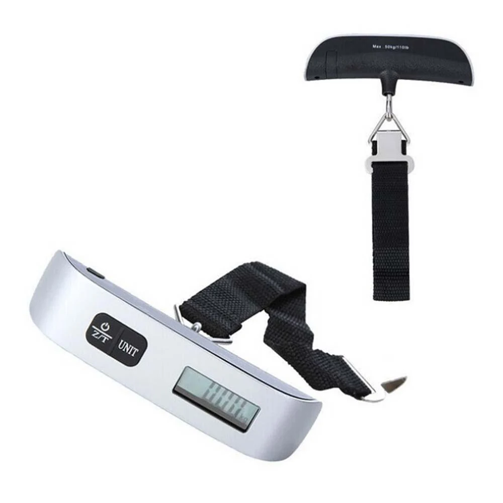

2PCS Luggage Scales 50kg x 10g Portable Hanging Scale Digital Electronic Luggage Suitcase Bag Weight Scale Travel Accessories