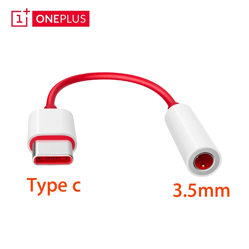 Оригинальный адаптер для наушников oneplus 8 7 pro 7t 6t Тип C на 3 5 мм Aux аудио one plus usb c