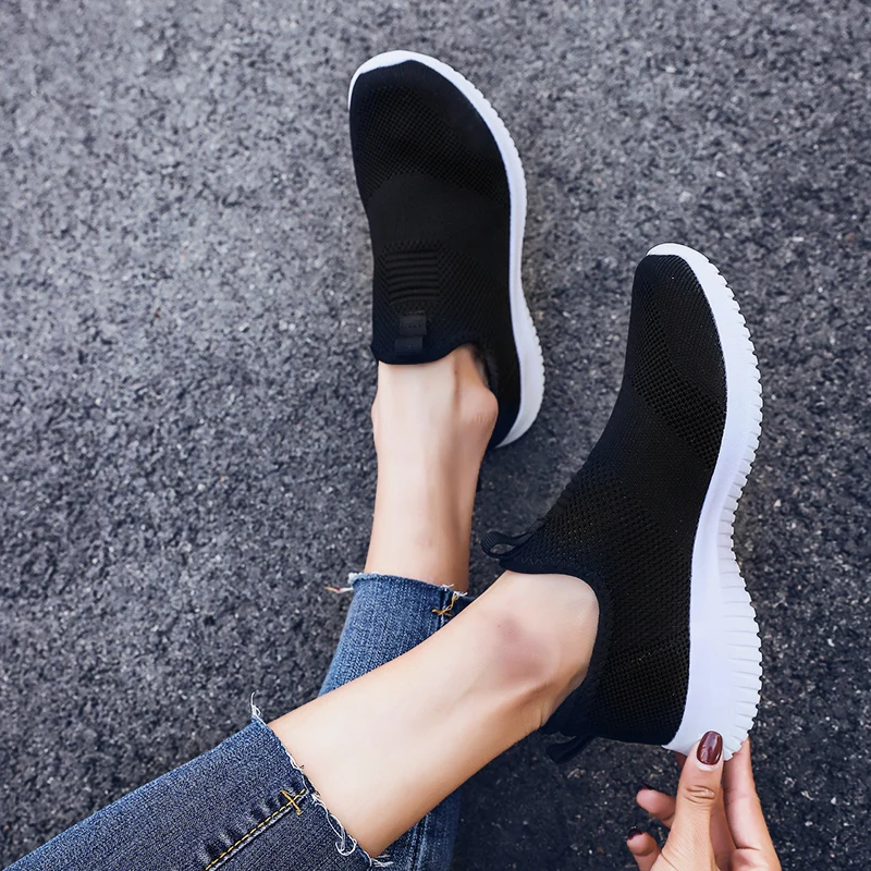 

Plus Size 35-48 Classic Lightweight Couple Socks Shoes Men Mesh Breathable 4 Colors Slip-On Men Sneakers