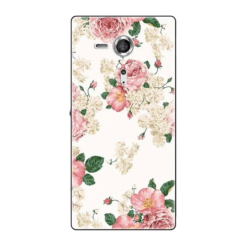 Телефонные чехлы для sony Xperia SP M35 M35h M35C C5303 C5306 C5302 чехол с принтом(розы); волк милый чехол-крышка с узорами чехол для телефона чехол Fundas Para - Цвет: A284