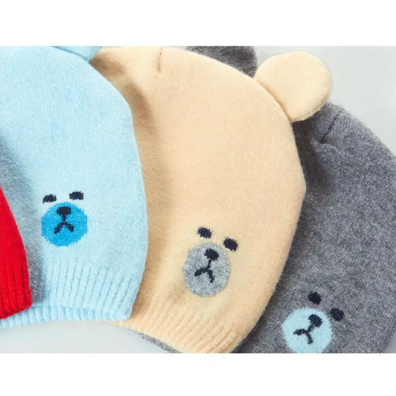 

Lovely Baby Warm Winter Knit Wool Beanie Hat Neckerchief Ski Cap For Boy Girl