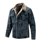Мужская однобортная куртка AIOPESON, теплая Повседневная куртка с бархатной подкладкой, уличная одежда, новинка зимы
