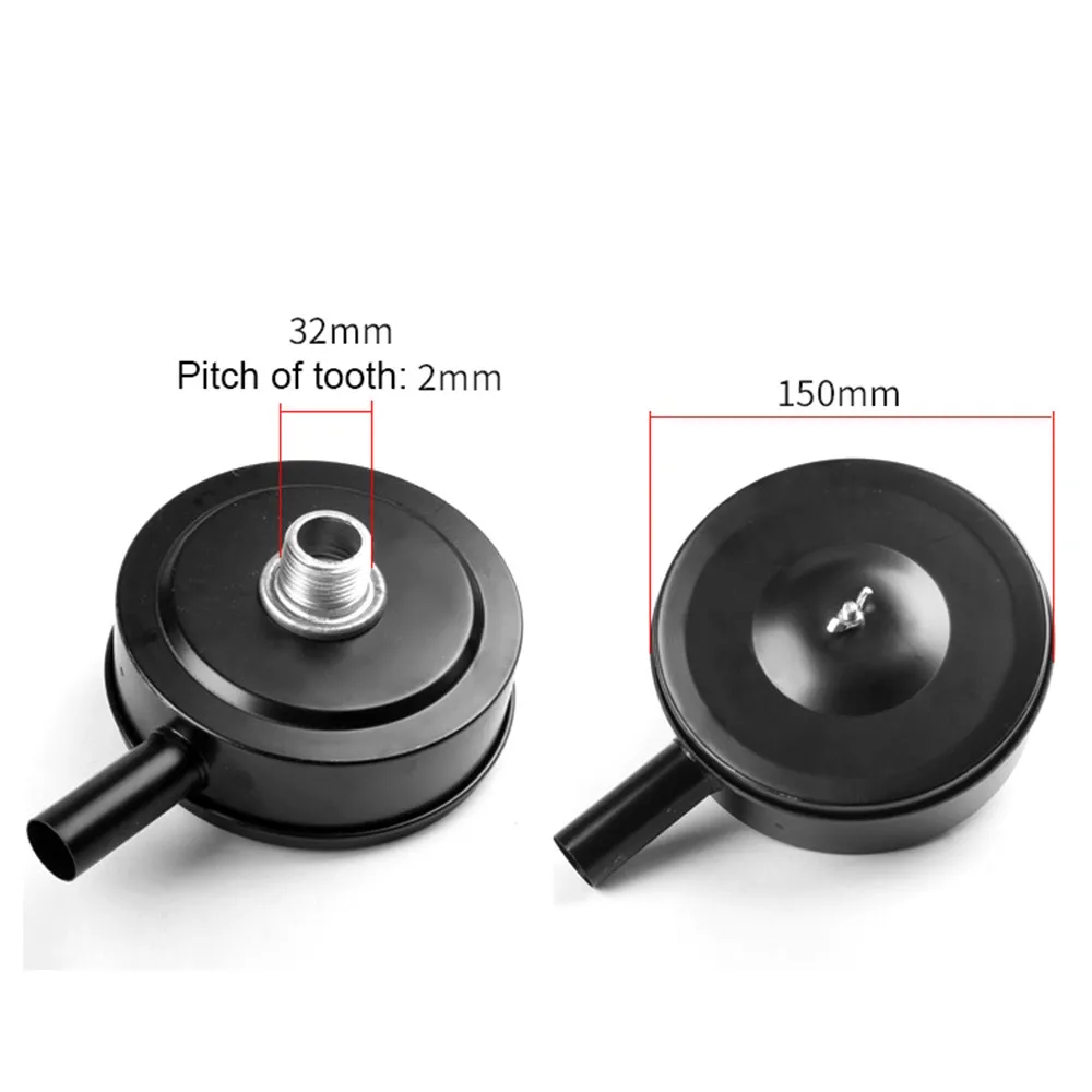 Воздушный компрессор Впускной фильтр Глушитель Черный наружная резьба 32 мм