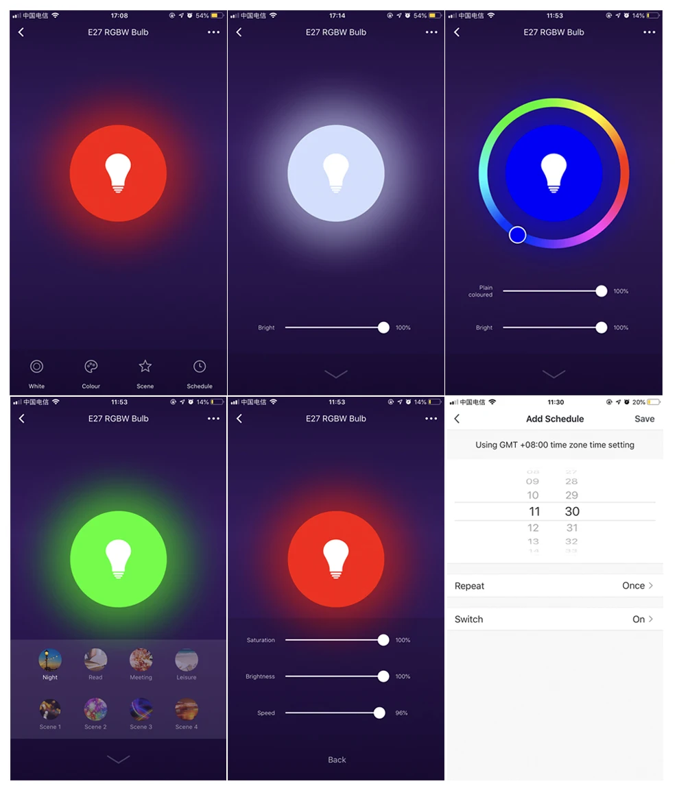 Tuya умный контроль WiFi RGB светодиодный светильник Smart Life APP совместим с Amazon Alexa и Google Home управление голосом