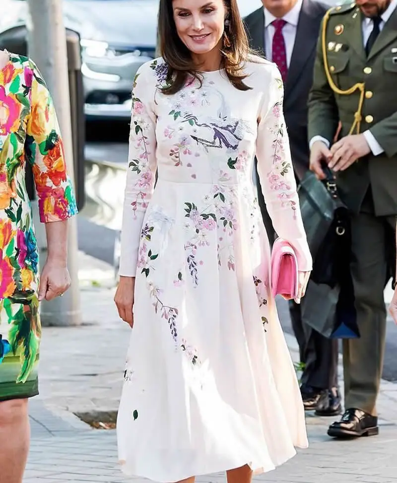 Платье принцессы Kate с вышивкой животного модные платья трапеции круглым вырезом
