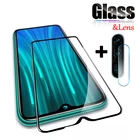 Защитное стекло MAOSHENG LEE для смартфона Xiaomi Redmi Note 88 Pro + защитное стекло для камеры, зеркальное с покрытием 9D, цвет рамок черный