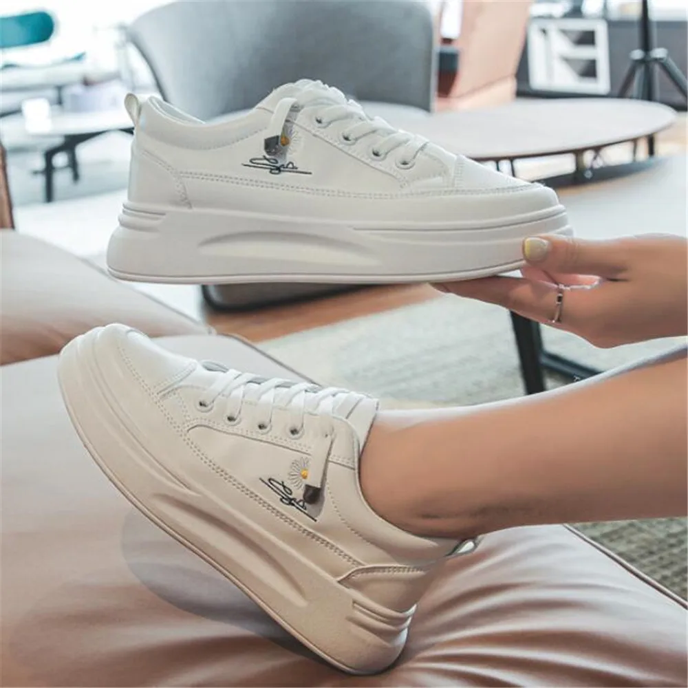 

Thick-soled autumn white shoes female new students casual all-match board shoes breathable sports shoes Women's vulcanized shoes