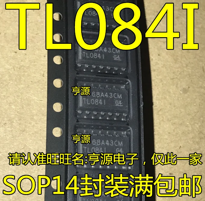 Бесплатная доставка TL084I SOP14 tl084atv TL0841 10 шт./лот | Электронные компоненты и