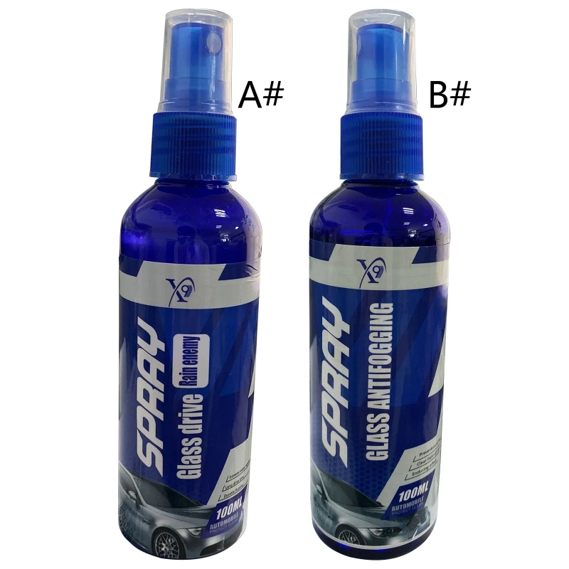 

100ml Car Window Spray Glass Cleaner Window Waterproof Rainproof Anti-Fog Agent Water Repellent Glass Cleaners
