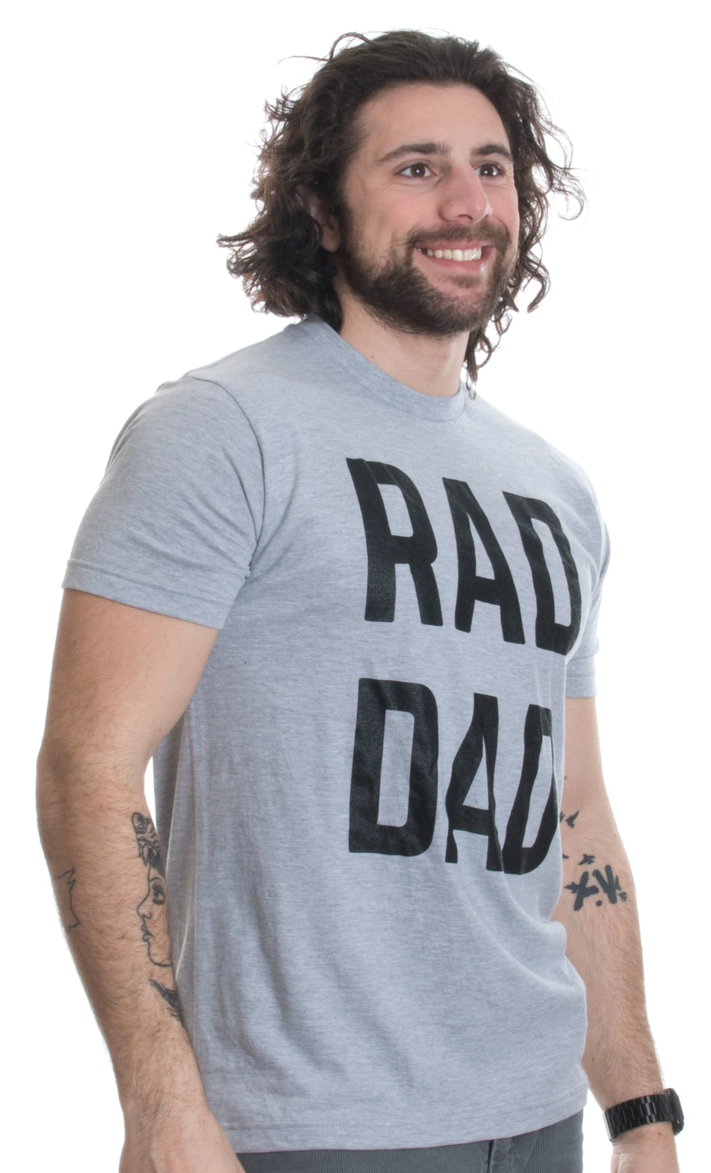 Rad Dad Funny Cool Joke Humor Daddy Father's Day Grandpa Fathers T-Shirt | Мужская одежда