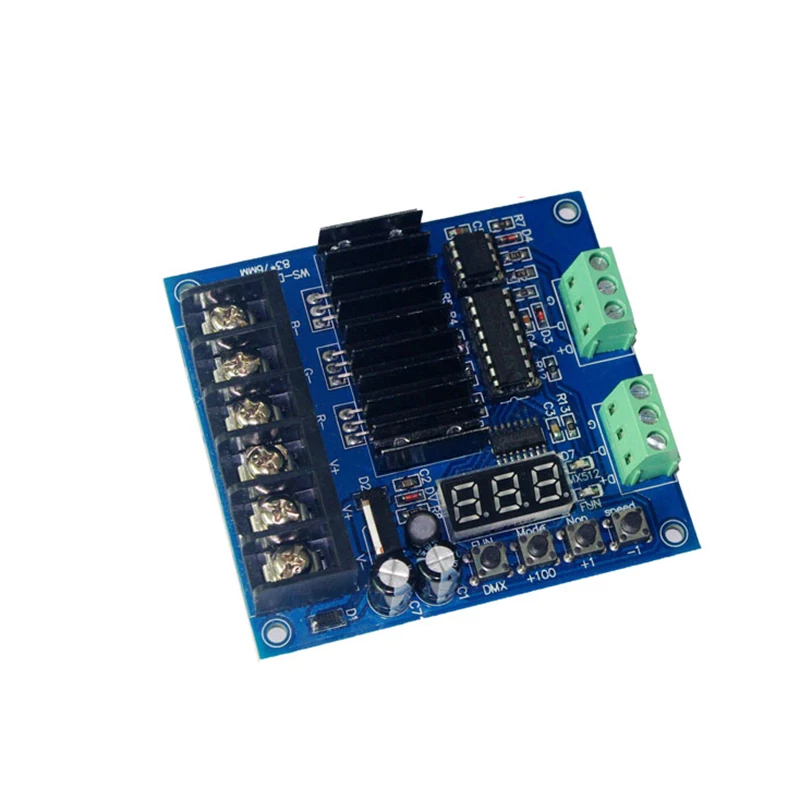 

3 Channel DMX512 Decoding Board High-frequency Maximum 8A Per Channel 3-channel DMX Controller with Digital Display