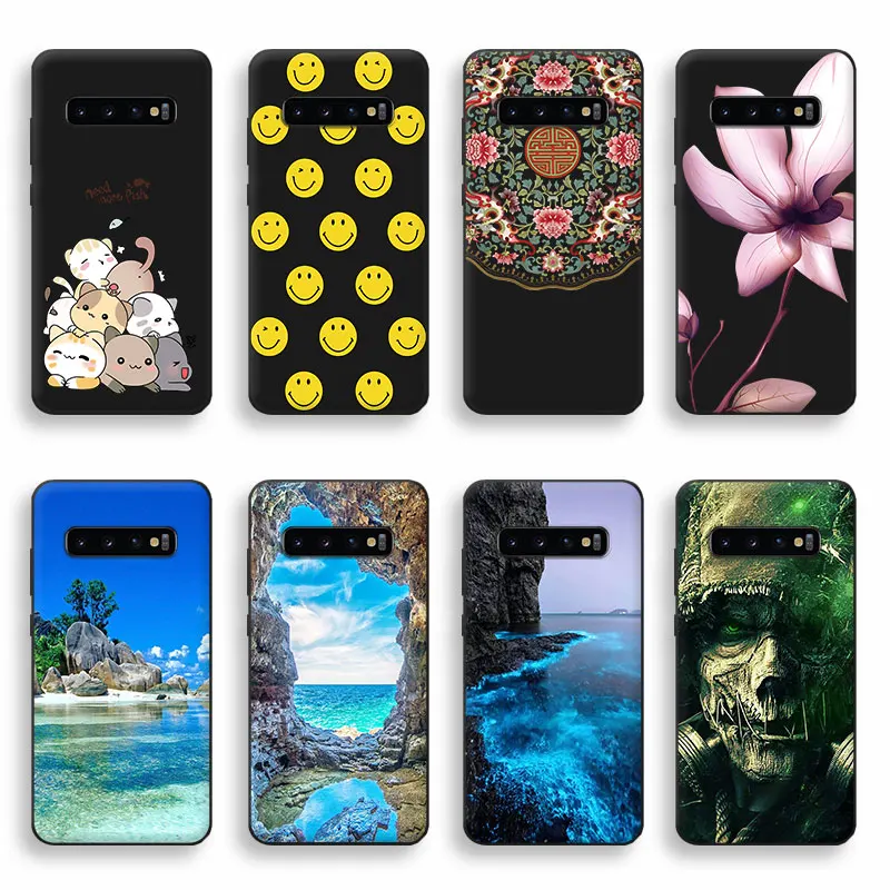 Матовый Силиконовый чехол для S10/S10 plus чехлы телефонов из ТПУ G920 G925 G930 G935 задняя