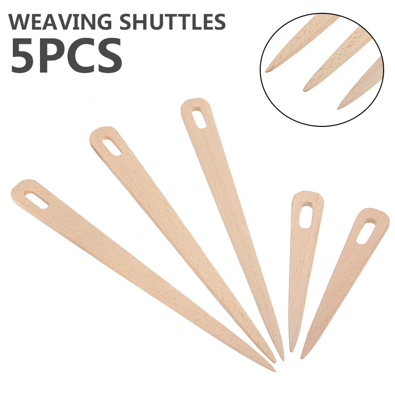 5 шт. DIY деревянный ткацкий челнок ручной станок палка гобелен вязаный инструмент