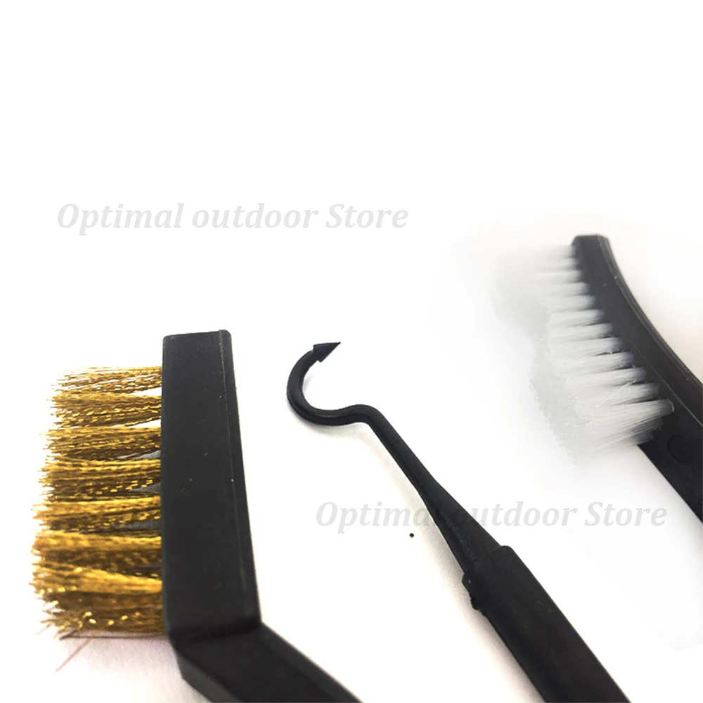 TOtrait 3 pcs/Set Hunting Brass Wire Brush Set Gun Cleaning Kit For Shortgun/Rifle/Hand Tool | Спорт и развлечения