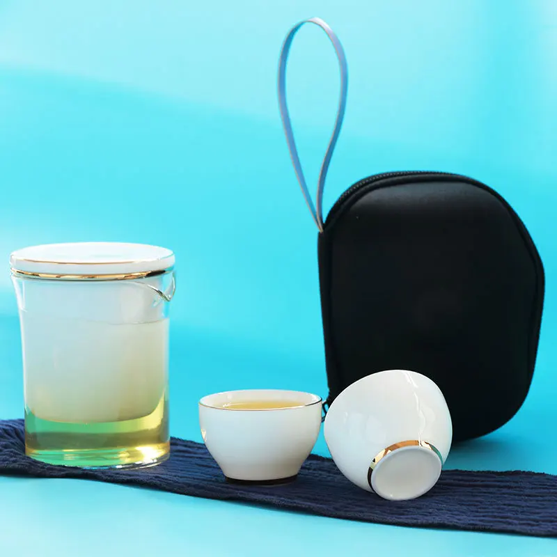 Японский стиль чайная чашка для офиса путешествий чайник один две чашки дорожный