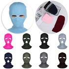 Новая армейская тактическая маска с 3 отверстиями на все лицо, лыжная маска, зимняя шапка, Балаклава, капюшон, мотоциклетный шлем, шлем на все лицо