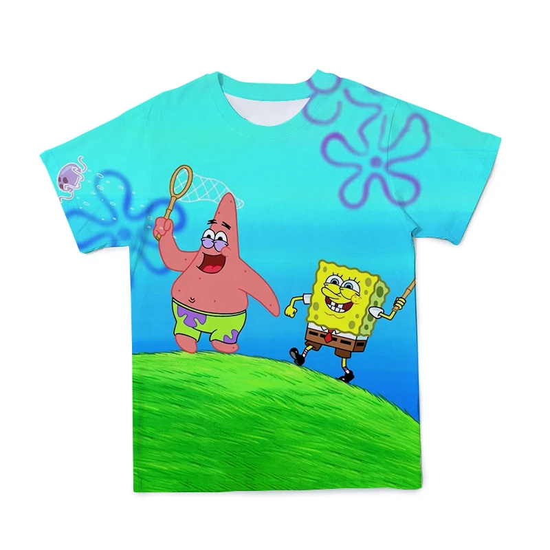 

3D Hot Selling Boy And Girl Animated Cartoon T-shirts Funny Cute T-shirt Street Elements Funny Cute Parent-child T-shirts Size