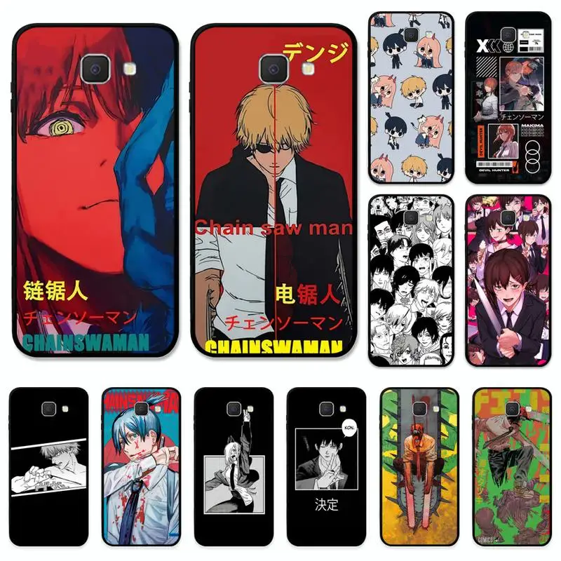 

Cartoon Anime Chainsaw Man Phone Case for Samsung J8 J7 Core Dou J6 J4 plus J5 J2 Prime A21 A10s A8 A02 cover