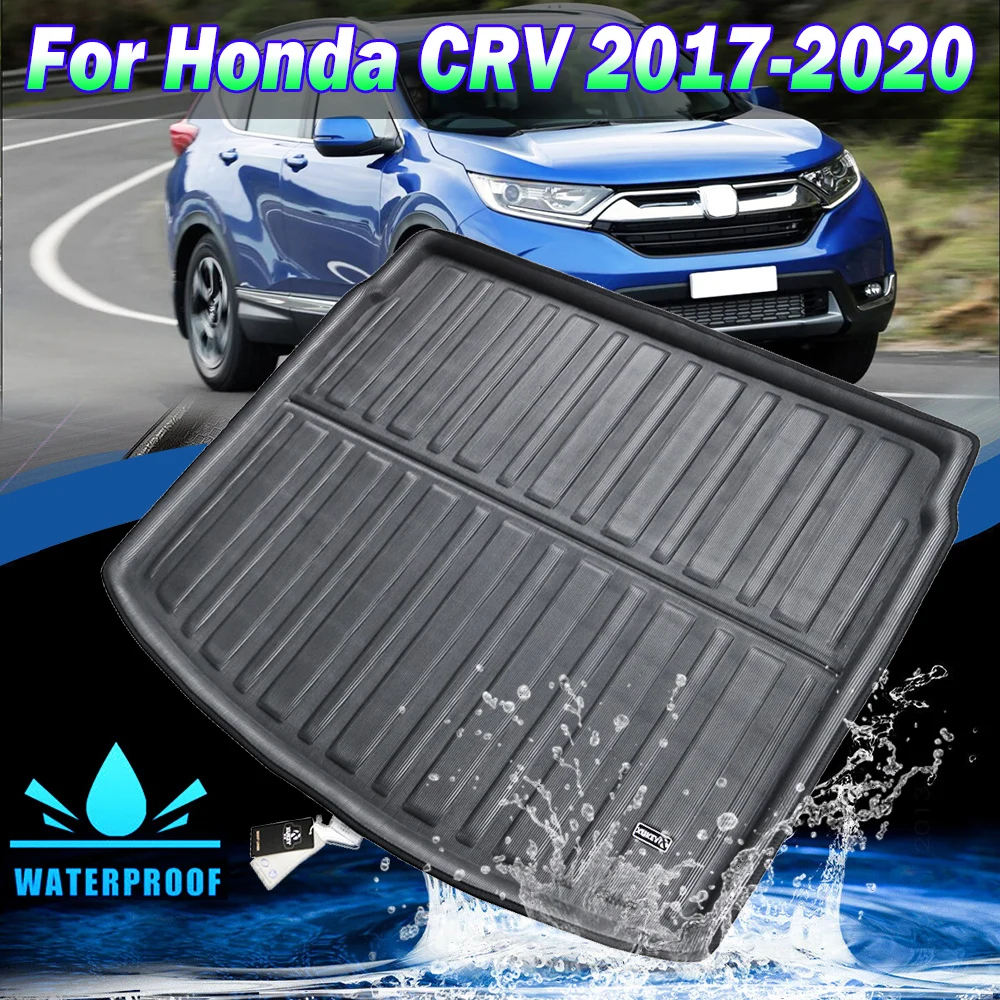 

Для Honda CRV CR-V 2017 2018 2019 2021 2020 верхнее положение задняя багажная подкладка для груза коврик для багажника напольный лоток для багажа грязевой к...