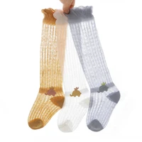 baby cute over the knee socks summer thin long tube baby princess socks mesh breathable bow air conditioning mosquito socks